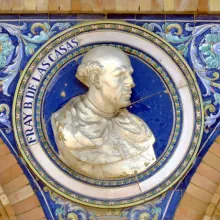 Medallón de Fray Bartolomé de las Casas