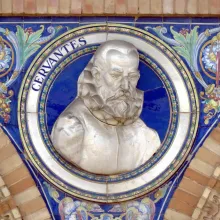 Medallón de Miguel de Cervantes